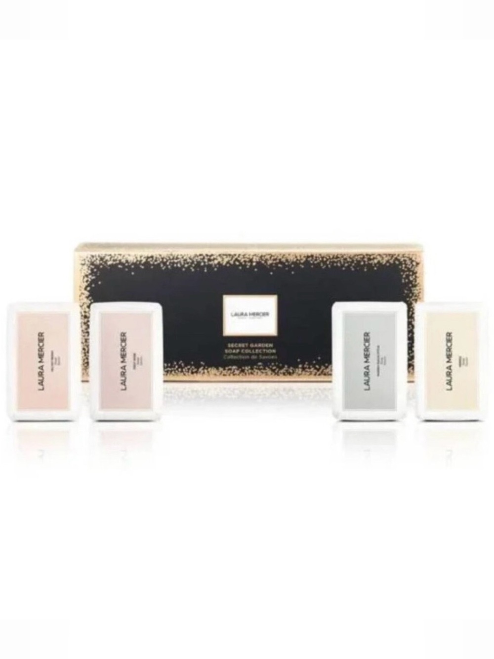 Laura Mercier Secret Garden Soap Collection  Set  of 4 Mini Soaps  New in box